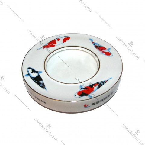 锦鲤陶瓷烟灰缸